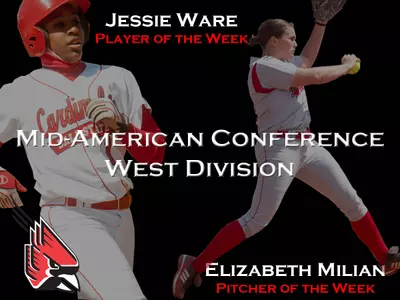 Softball?s Ware and Milian Sweep MAC West Weekly Honors