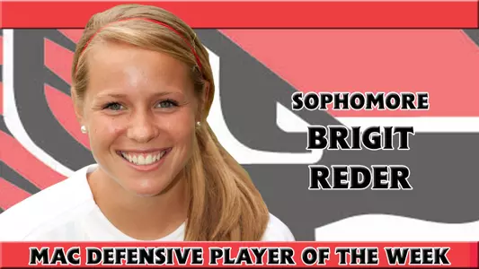 Brigit Reder Earns MAC Defensive Weekly Honor