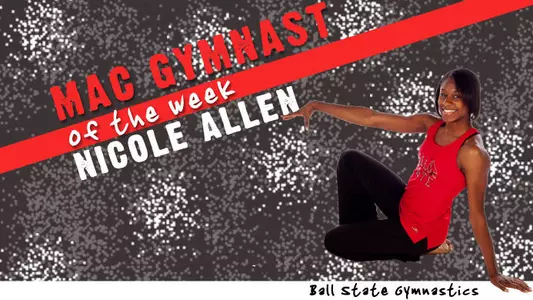 Nicole Allen Named MAC Gymnast of the Week