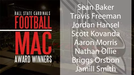 Eight Football Student-Athletes Honored by MAC