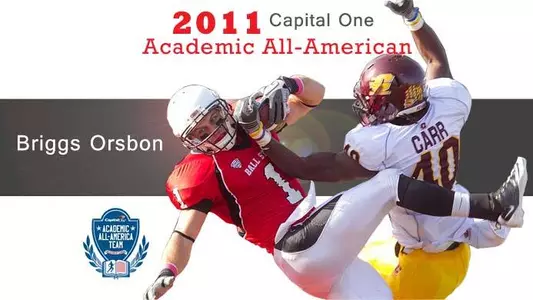 Football's Briggs Orsbon Named Academic All-American