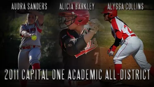 Three BSU Softball Players Earn Academic Honors