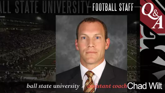 Q & A with Football Assistant Coach Chad Wilt
