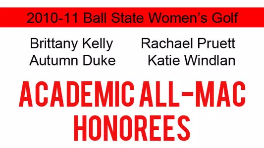 Four Women's Golfers Earn Academic All-MAC Honors