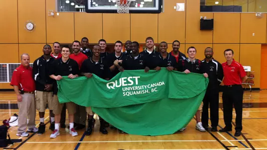 Men's Hoops Tops Century Mark In Victory Over Quest