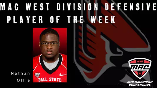 Football's Nathan Ollie Earns MAC Award