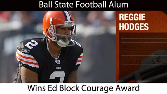 Football Alum Reggie Hodges Wins Courage Award