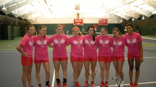 Women's Tennis Hosts Breast Cancer Awareness Match