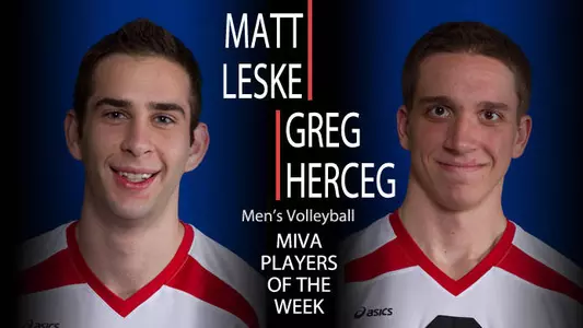 Men?s Volleyball Sweeps MIVA Weekly Awards