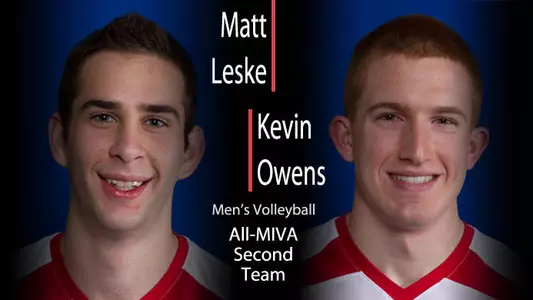 Men?s Volleyball Places Two On All-MIVA Second Team