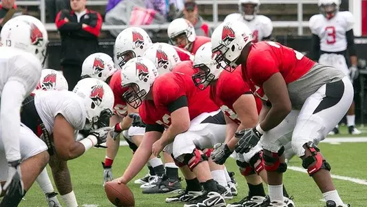 Football Team Holds Spring Game at Scheumann