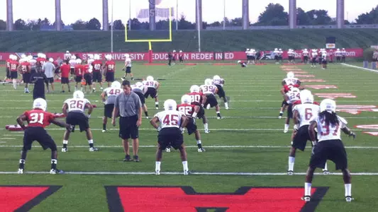 First Fall Camp Football Practice Completed