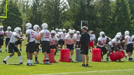 Football Fall Camp Practice No. 3 Report
