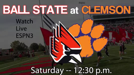 Football Team at Nationally Ranked Clemson Saturday