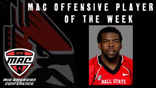 Football's Jahwan Edwards Honored by the MAC