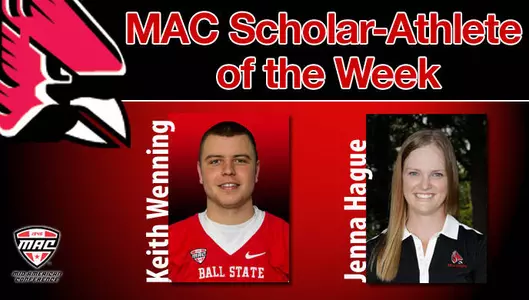 Jenna Hague and Keith Wenning Receive MAC Award