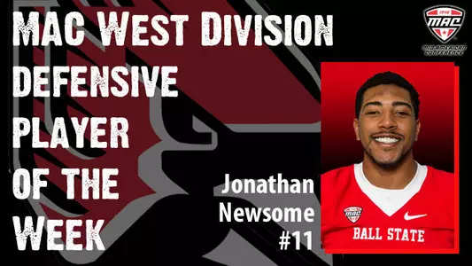 Football's Jonathan Newsome Earns MAC Weekly Award