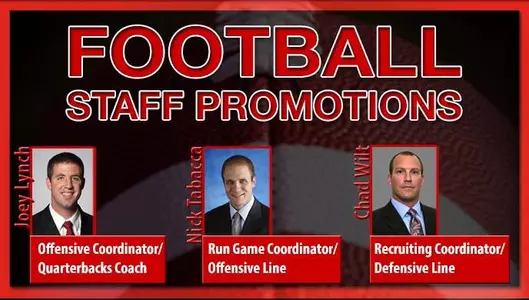 Football Head Coach Pete Lembo Promotes Staff