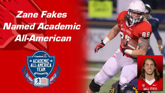 Football's Zane Fakes Named Academic All-American