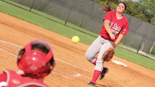 Softball Earns Blustery 4-2 Win At Butler
