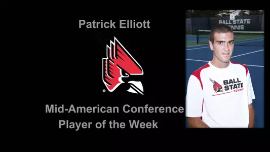 Elliott Named MAC Men's Tennis Player of The Week