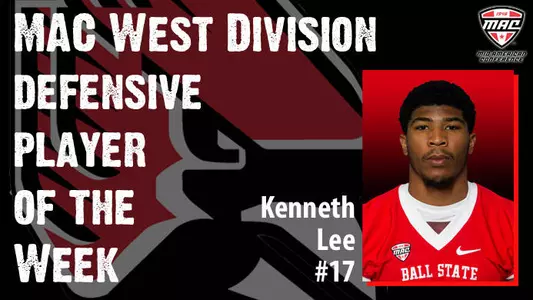 Football's Kenneth Lee Earns MAC Weekly Award
