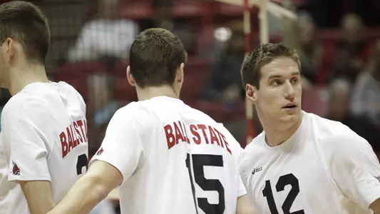No. 15 Men's Volleyball With Comeback Win at Princeton