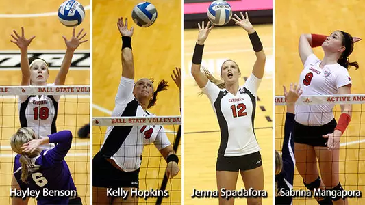 Four Volleyball Players Earn MAC Honors