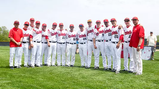 Baseball Sweeps Kent State with 9-8 Senior Day Win