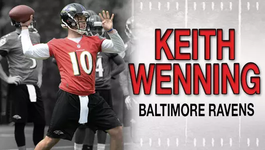 Football Alum Keith Wenning in Camp with Baltimore