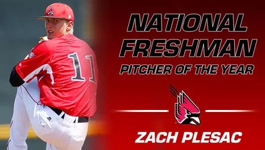 Plesac Named National Freshman Pitcher of the Year