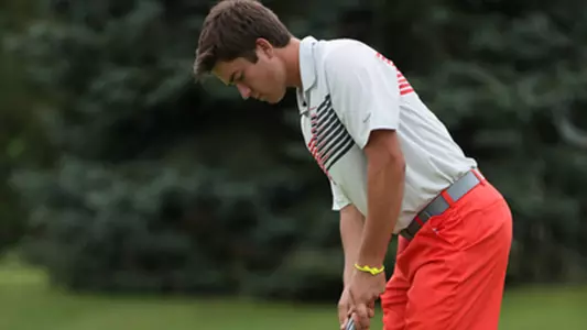 Watts Steady as Men's Golf Closes Wolf Run Event