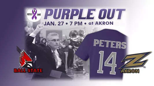 Purple Out at Akron Remembers Dan Peters