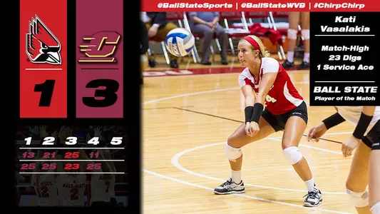 Errors Costly in Women?s Volleyball Loss at Central Michigan