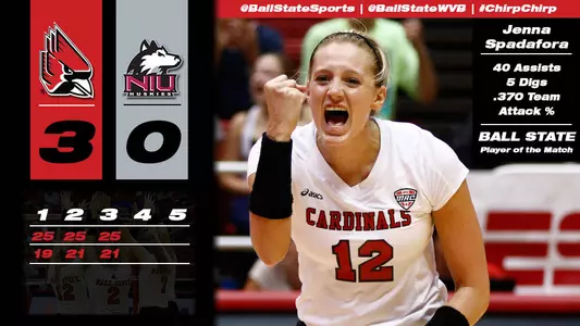 WVB Claims Top Spot in MAC West with Sweep of Northern Illinois