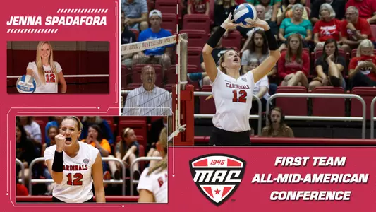 WVB?s Jenna Spadafora Named First Team All-MAC