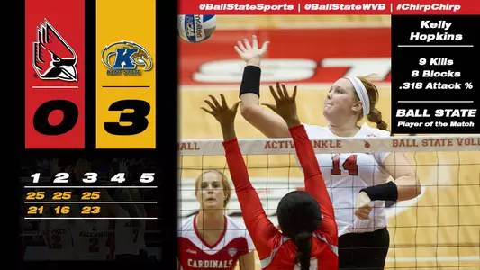 WVB Falls to Kent State in MAC Tournament Quarterfinals