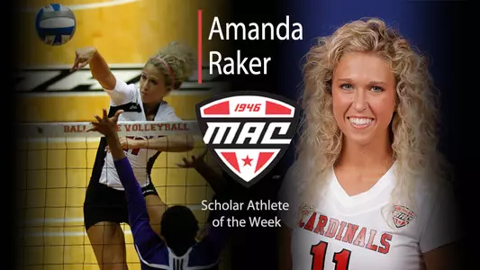 WVB?s Raker Named MAC Female Scholar Athlete of the Week