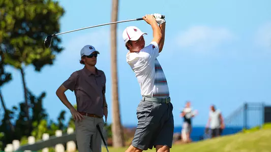 Watts Climbs to Second, Men?s Golf 12th in Hawaii