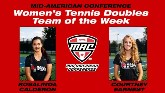 Calderon, Earnest Named MAC Doubles Team Of The Week