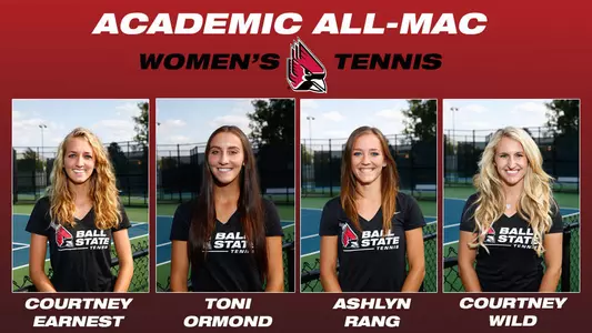 Four Women's Tennis Players Earn Academic All-MAC