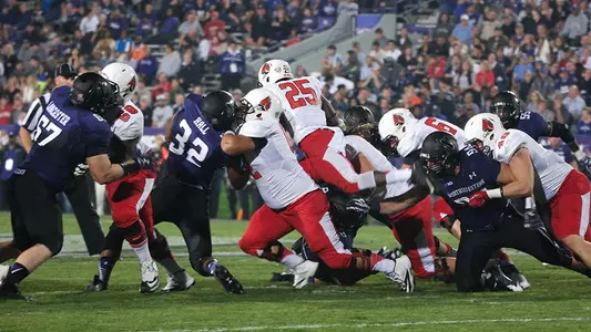 No. 17 Northwestern Holds Off Ball State, 24-19