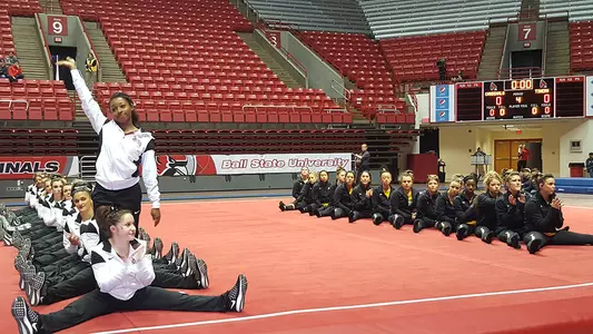 Gymnastics Tallies Win over Towson University