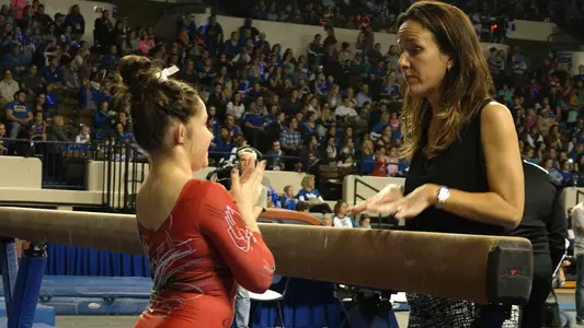 Gymnastics Competes in Consecutive Tri-Meets
