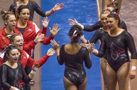 Gymnastics Falls Short Against Central Michigan