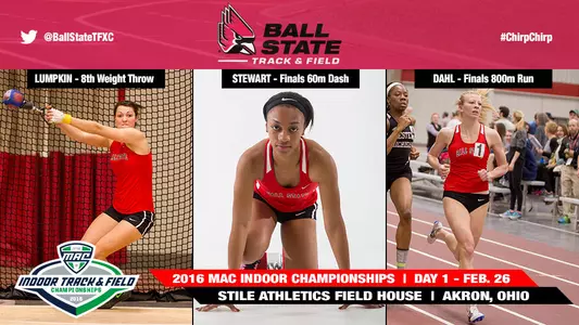 T&F Places Two in Finals, Lumpkin 8th in Weight Throw on Day 1 of MACs