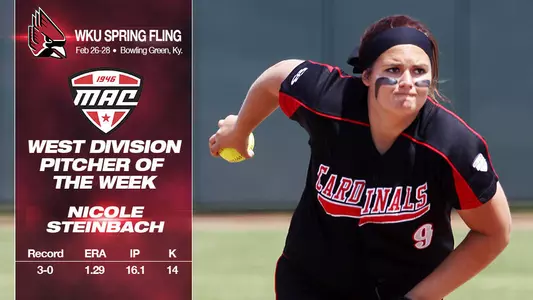 Steinbach Named MAC West Softball Pitcher of the Week