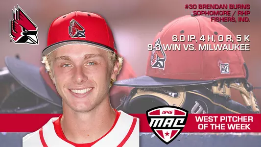 Brendan Burns Named MAC West Division Pitcher of the Week