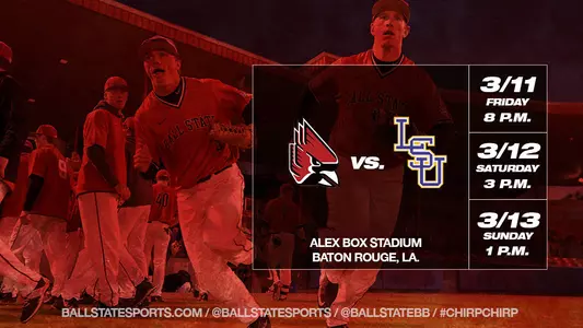 Baseball Takes On No. 7 LSU This Weekend