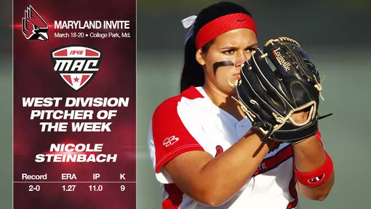 Steinbach Earns Third MAC West Pitcher of the Week Award This Season